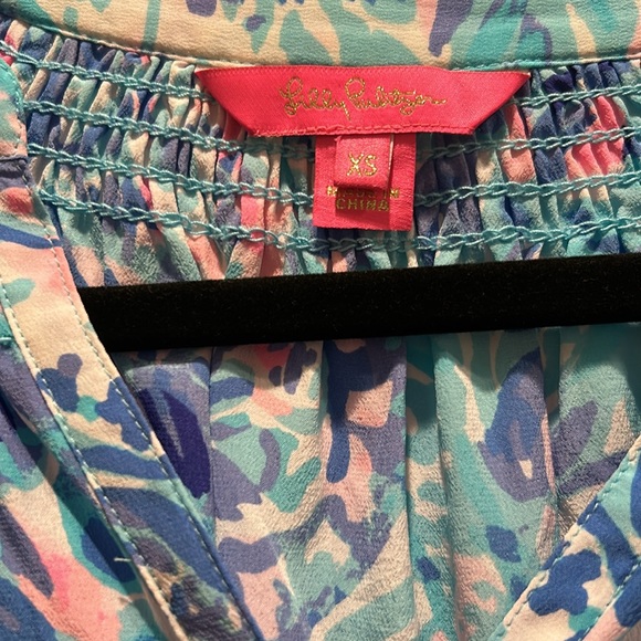 Lilly Pulitzer Elsa Silk Top Blouse xs - Picture 3 of 6